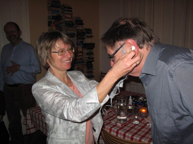 Michael, Mama und Papa in Markus und Elenas Wohnung