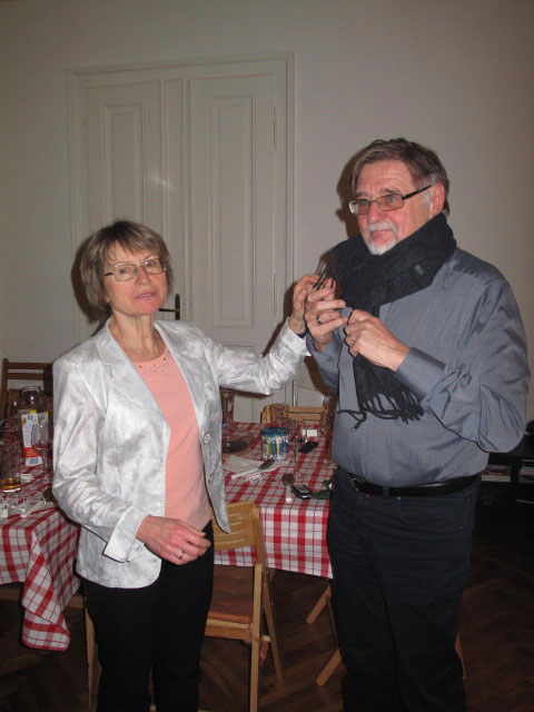 Mama und Papa in Markus und Elenas Wohnung