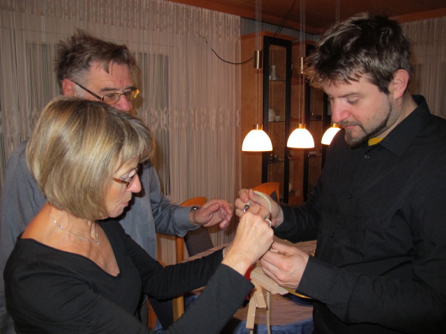 Papa, Mama und Markus im Haus meiner Eltern (25. Dez.)