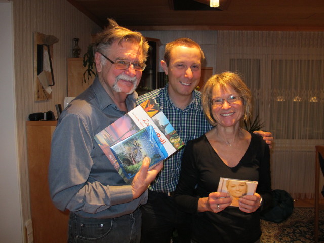 Papa, ich und Mama im Haus meiner Eltern (25. Dez.)