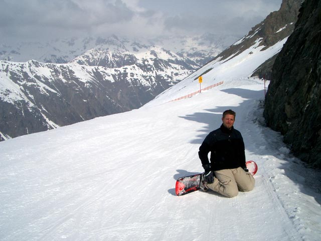 Markus auf Piste 33 (21. Apr.)